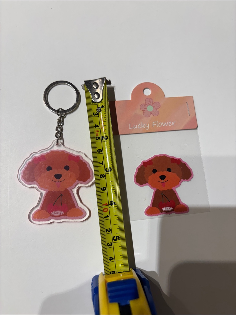 Poodle Keychain & Sticker Set - Picture 5 of 6